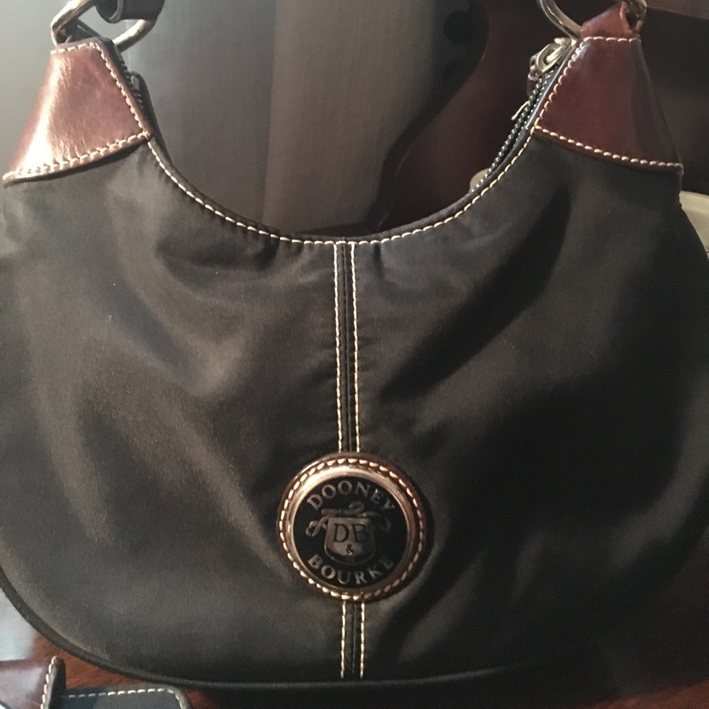 Vintage Dooney & Burke nylon/leather bag